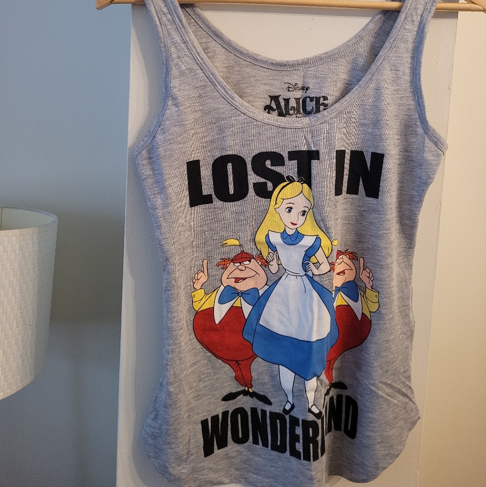 Alice in wonderland disney tank top